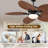 44/52" Palm Tropical 5 Blade Ceiling Fan-1344132731-1344132725