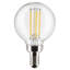 5,5 watts (équivalent à 60 watts), ampoule DEL G16,5 à intensité variable, blanc chaud E12 / base candélabre-72491902