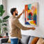 Moroccan Courtyard Modern - Wrapped Canvas-1928504418-1928504423