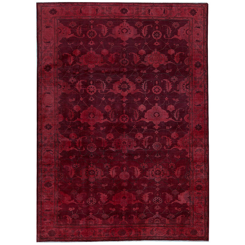 Overdyed One-of-a-Kind 10'10" X 13'11" Area Rug