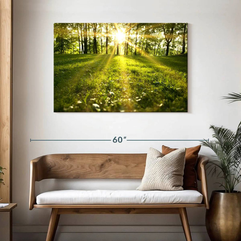 Forêt verte brillante Harnek, H 30 po x l 45 po
