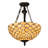  Elyce 3 - Light Vintage Tiffany Dimmable Urn / Bowl Chandelier