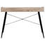 Bureau d'ordinateur pour bureau à domicile, 122 cm (48 po), stratifié brun et métal noir, design moderne avec rangement. Bureau de 122 cm (48 po) de longueur, stratifié.-1063858526