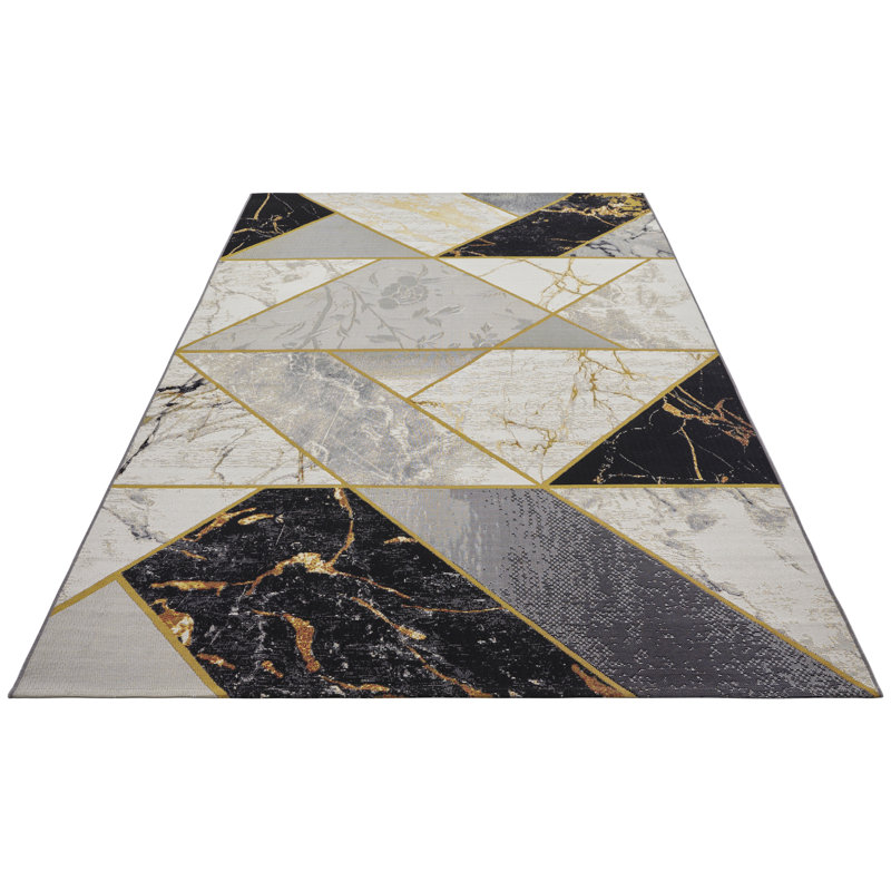 Noble Grey Indoor/Outdoor Rug, Rectangle 120 x 180cm