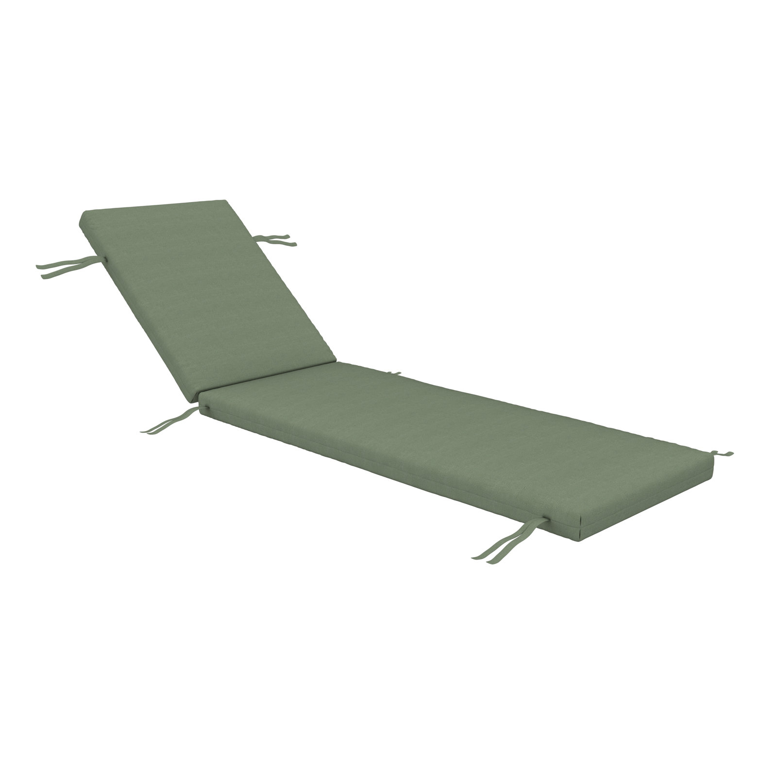 Lani Sunbrella Outdoor Chaise Lounge Cushion, 21" W x 78" D, Sunbrella Bliss Aloe