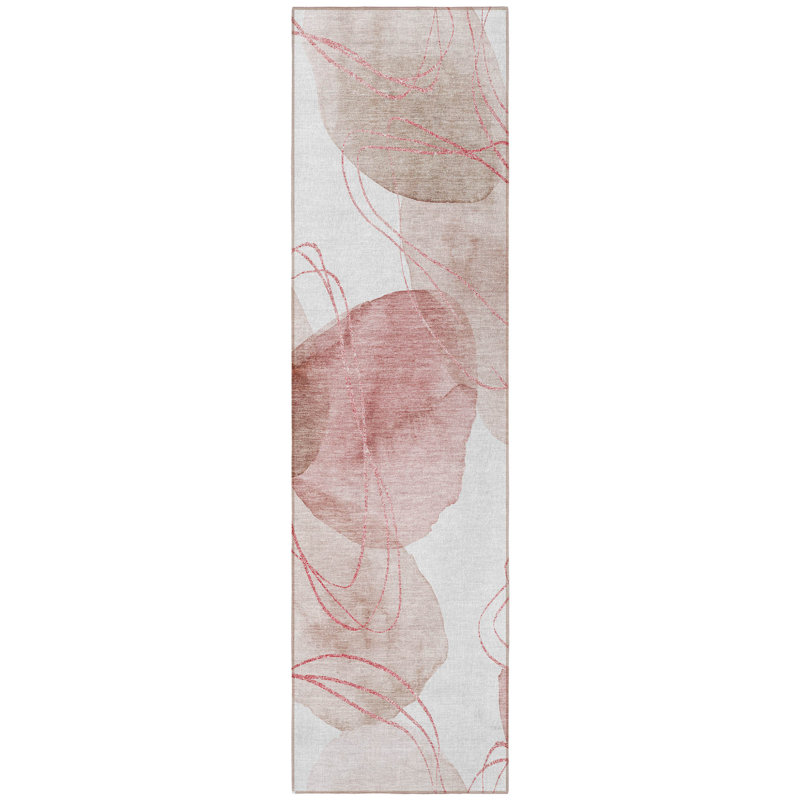 Tapis de couloir d'extérieur 8 pi Merlot and Ivory
