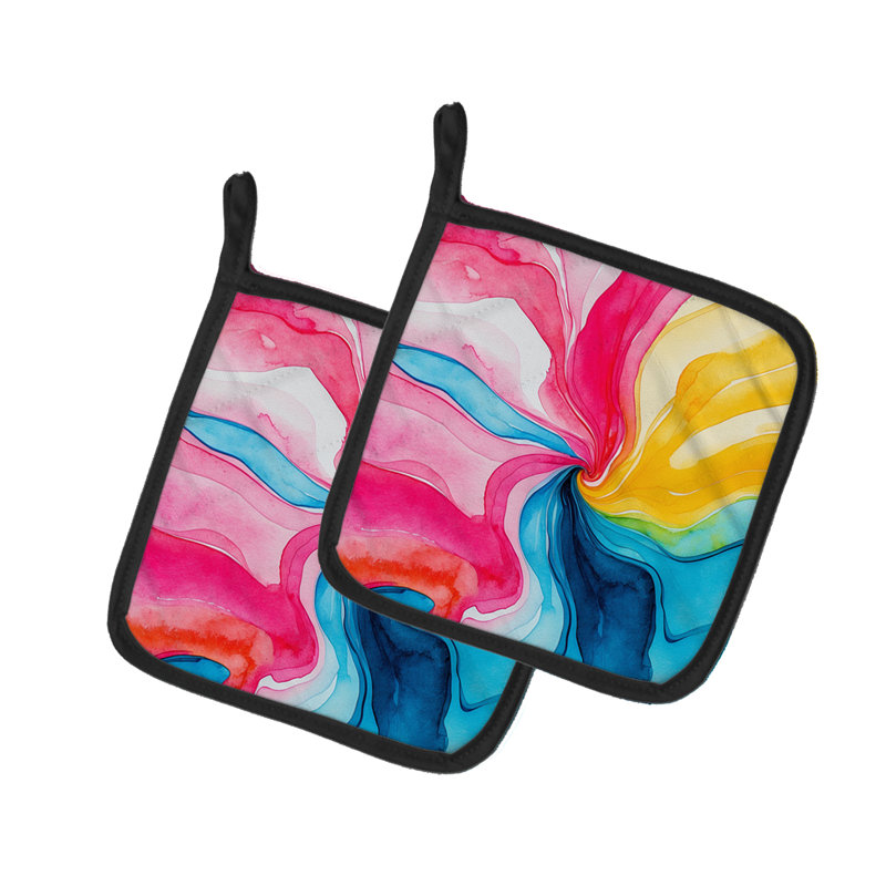 Paire de porte-casseroles Pansexual Pride