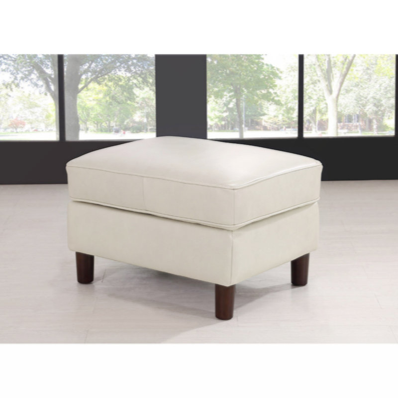 Bella Leather Storage Ottoman