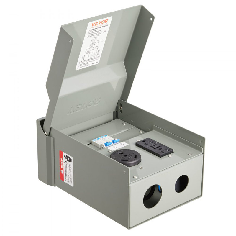 Panneau de prise de courant temporaire 20 V