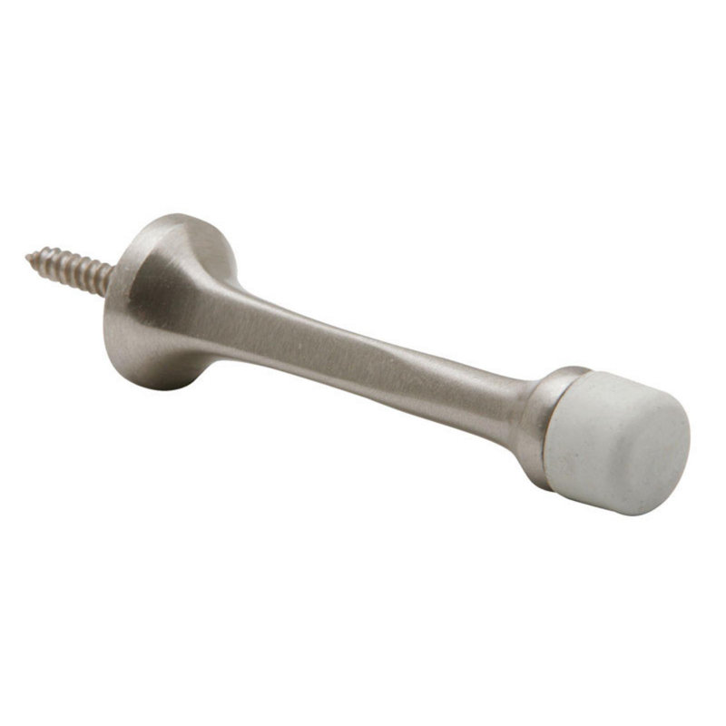 Butoir de plinthe en laiton IVES, Nickel satiné