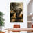 " Elephant Sunset Canvas Print "-186595965