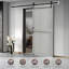 Porte de grange en panneau de fibres à densité moyenne, plaque de porte de grange solide recouverte d'une surface en PVC imperméable, assemblage simple, porte seulement-98194255-111065544