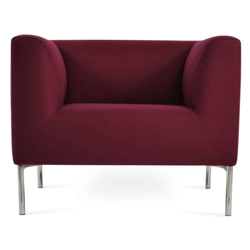 Fauteuil Laguna, Laine bourgogne