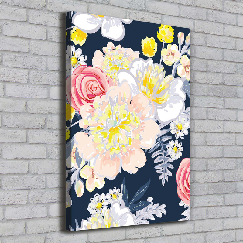 Bouquet Of Flowers - Wrapped Canvas Print