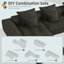 Canapé modulaire surdimensionné Modern-1926067319