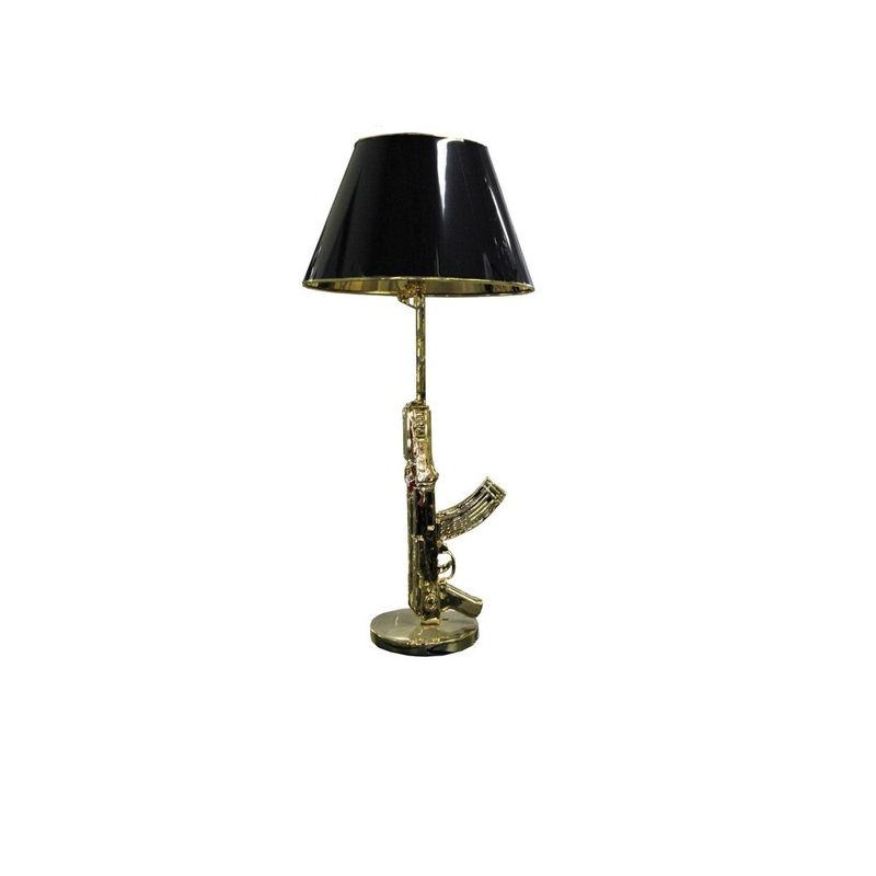 Lampe de table 25 po Kumbhar, Or, H 36 po x l 20 po x P 20 po