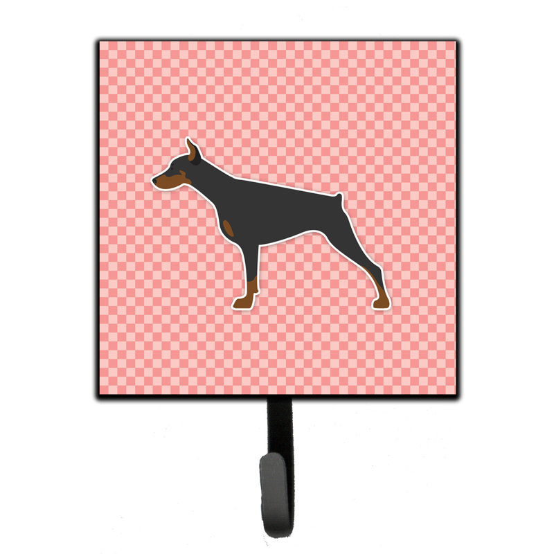 Takavor Metal Wall Organizer with Key Hooks, Pink, Fila Brasileiro