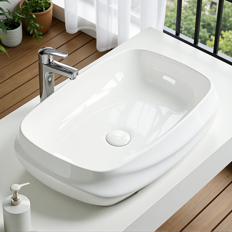 24" Modern Bathroom Vessel Sink Basin