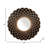Bogar Boho Round Wall Mirror 48" Black and Natural Mango Wood Lattice Frame Modern Decorative Accent for Home Office Bedroom Living Room Decor MDF Backing Rustic Artisan Design