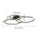 Vitolds 3-Light 40.2" LED Flush Mount Unique with Remote Control