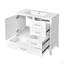 36"  Bathroom Vanity With Solid Pine Frame, 1 Soft Close Door And 3 Drawers , Modern Storage Cabinet-117193656