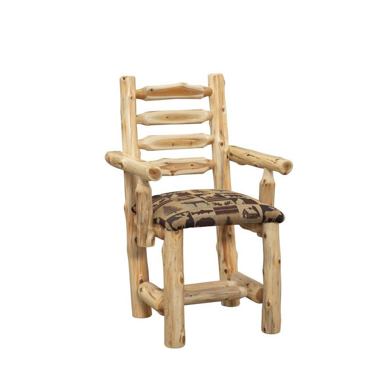  Fauteuil rembourré en cèdre - café - tissu de qualité supérieure, Premium Fabric, Coffee