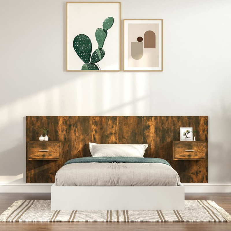 Jamad UK Double - DE 135 X 190 Cm Headboard, Small Double (4'), Smoked Oak