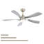 Ventilateur de plafond intelligent avec lumière avec 5 pales en ABS à intensité variable et fonction mémoire-379035280-379035309