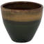 Pot à fleurs rond en céramique Caydin - gris - 13,5 po-545836317-624721916