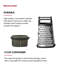 KitchenAid® Gourmet 4-Sided Stainless Steel Box Grater with Detachable Storage Container-619548936
