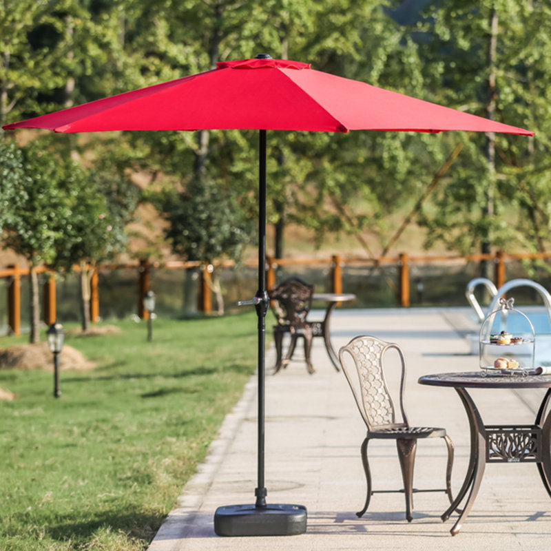 9' Outdoor Market Umbrella, Red