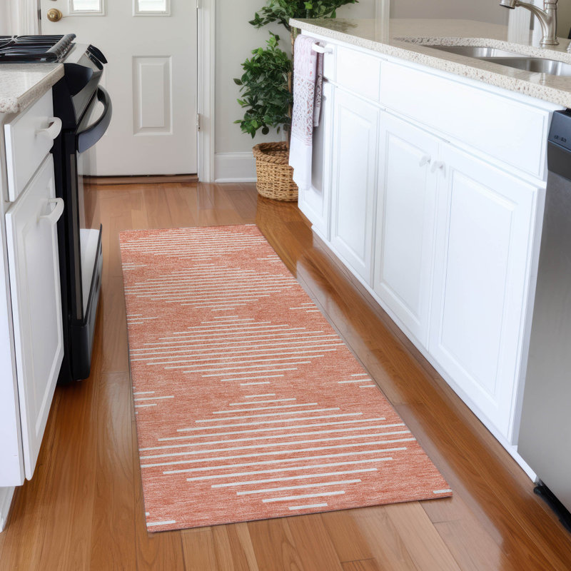 Premium Machine Washable Colmenero AMF1016 Geometric Rug, Runner 2'3" x 7'6"