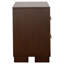 Table de chevet 2 tiroirs Polk Cappuccino