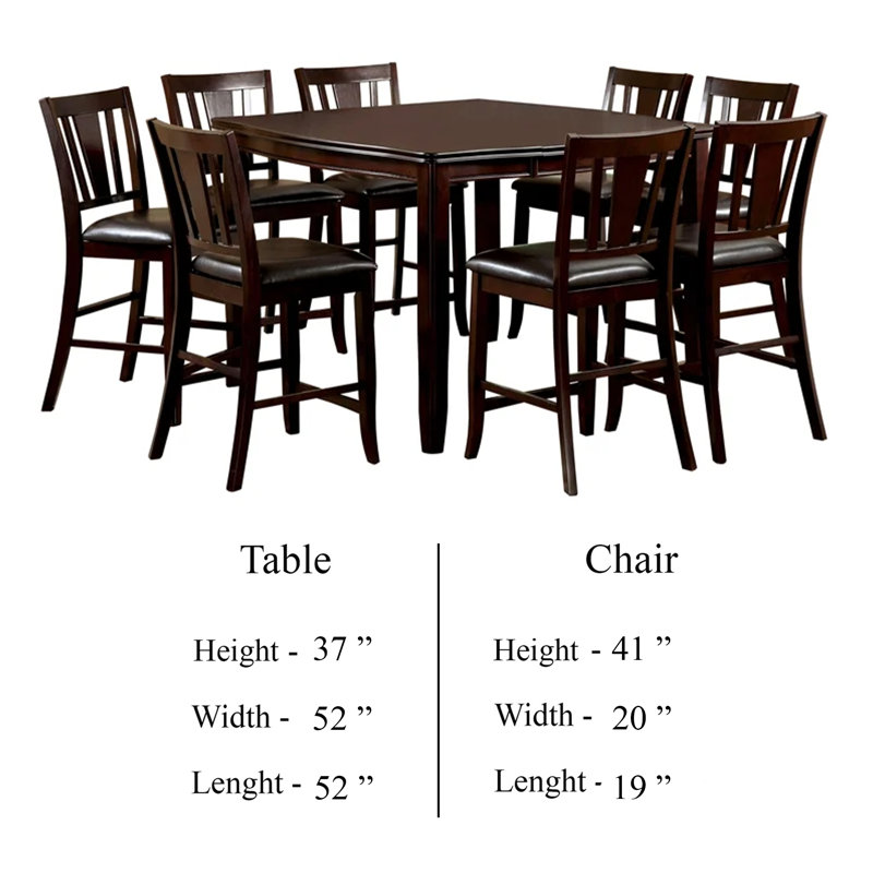 Demy Square 52'' L x 52'' W Dining Set