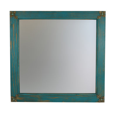 Miroir de salle de bain rustique vieilli
