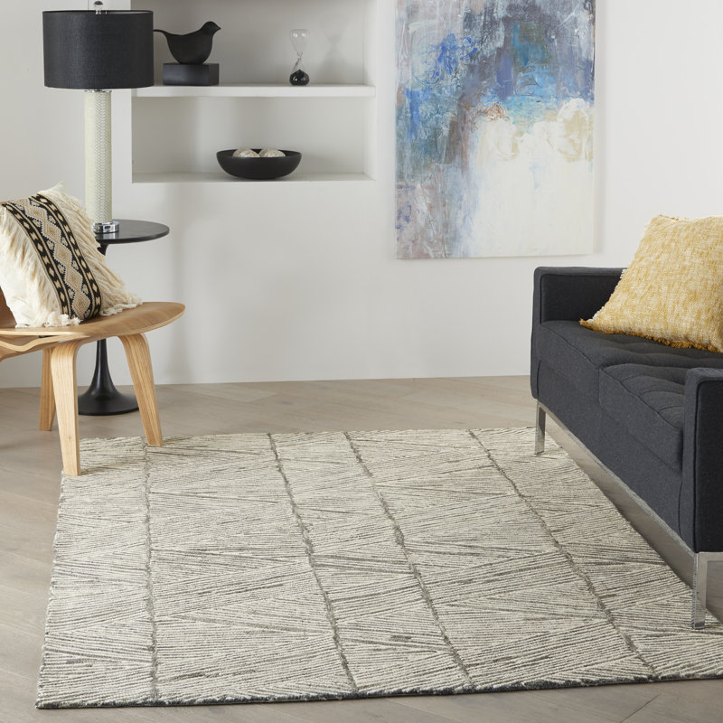 Helma Geometric Hand Woven Area Rug, Rectangle 160 x 221cm