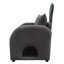 Fauteuil gris foncé avec oreilles de lapin | Fauteuil à double entrée 3 en 1 avec tissu résistant aux égratignures à triple entrée, 27,4 x 25,2 x 37,4 po