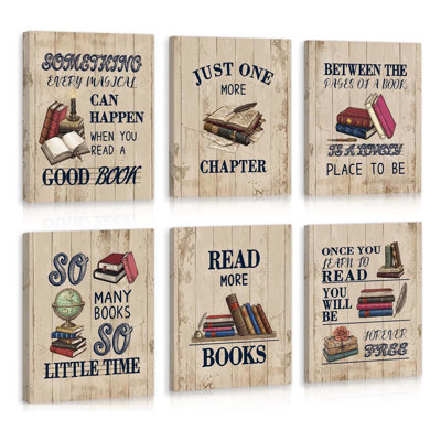 6 Piece Wrapped Canvas Wall Art
