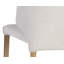 Chaise d'appoint rembourrée en blanc