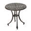 Table d'appoint d'extérieur en fonte d'aluminium 19 po