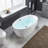 Ember 55'' x 31.75'' Freestanding Soaking Acrylic Bathtub-51226544