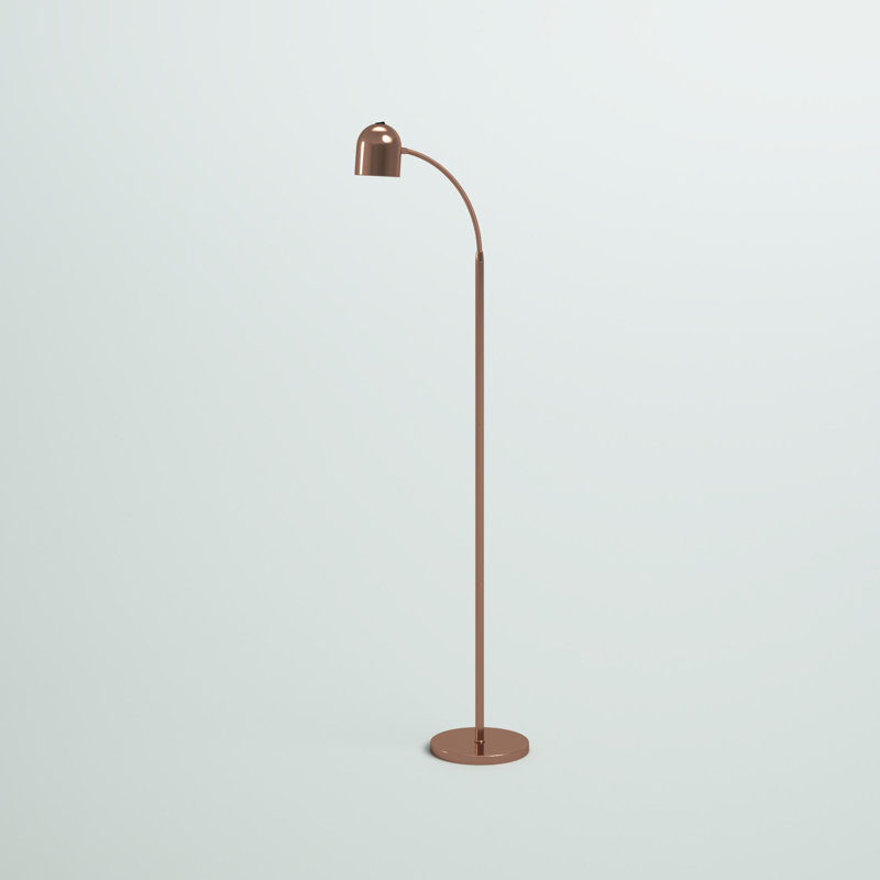 Lampe sur pied à DEL 51 po Girardi, Or rose