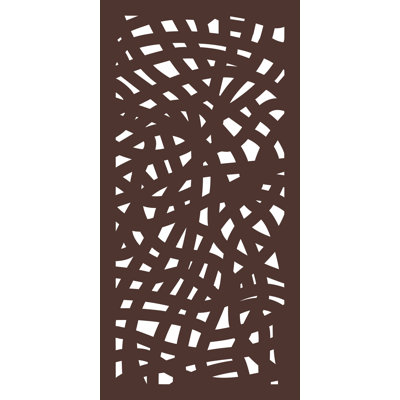 48'' H x 24'' W Brown Composite Fence Panels