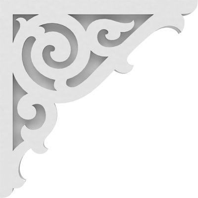 1 7/8"W X 14"D X 14"H Athens Architectural Grade PVC Corbel