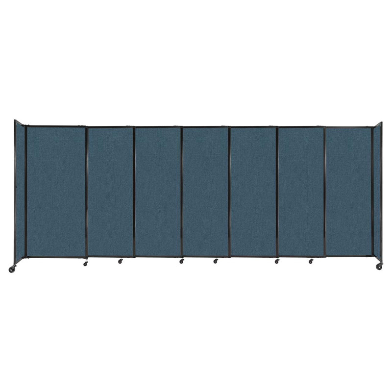 Cloison portative coulissante en tissu StraightWall, H 72 po x l 186 po x P 1 po, Caraïbes