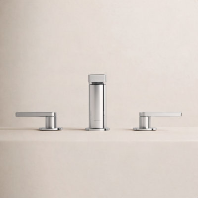 Composed Widespread Bathroom Faucet with Drain