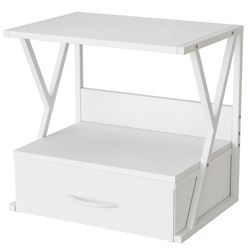 30cm W Printer Stand, White