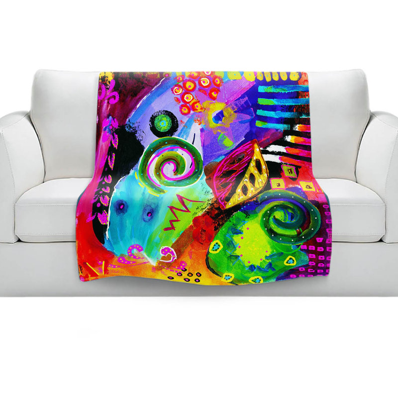 Hand Woven Throw Blanket, 51" x 60"