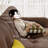 Coffee 100% Polyester Standard Sofa cushion Loveseat