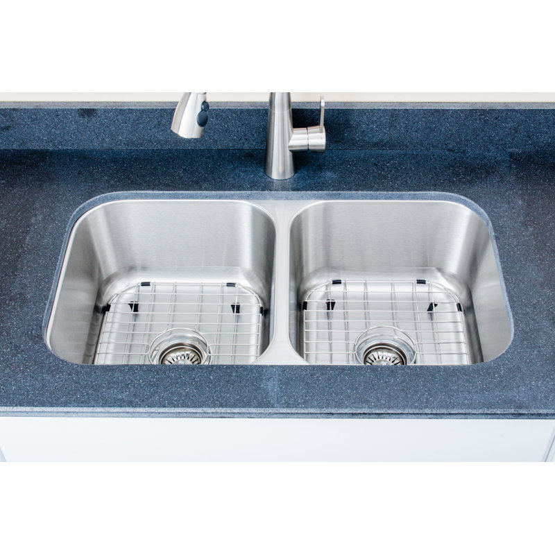 32.5'' L Double Bowl Stainless Steel Kitchen Sink